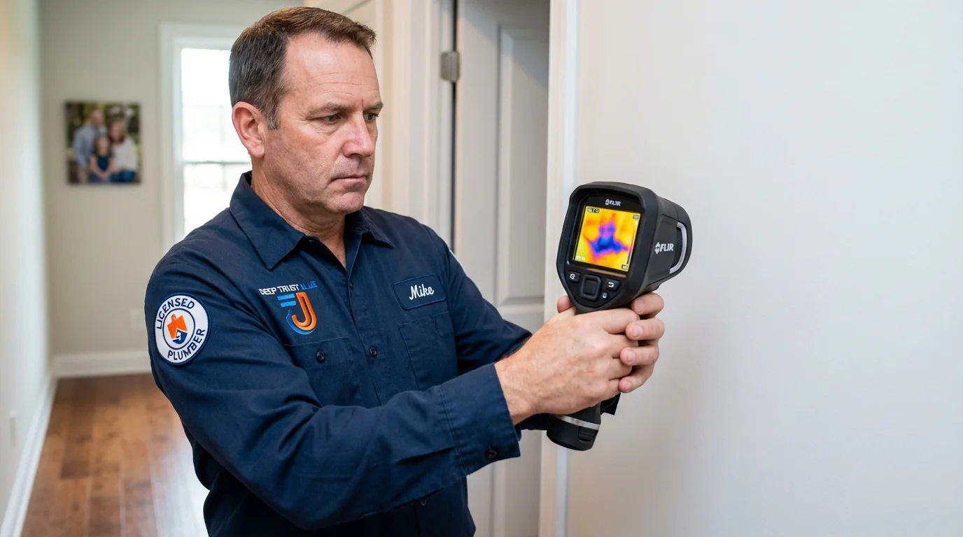Thermal imaging leak detection by Johns Plumbing LLC in Meadview